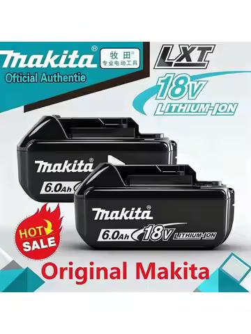100% Genuine 18V Makita 5Ah 6Ah 9Ah Makita Battery BL1840 BL1830B BL1850B BL1850 BL1860 BL1815 Replacement Lithium Battery