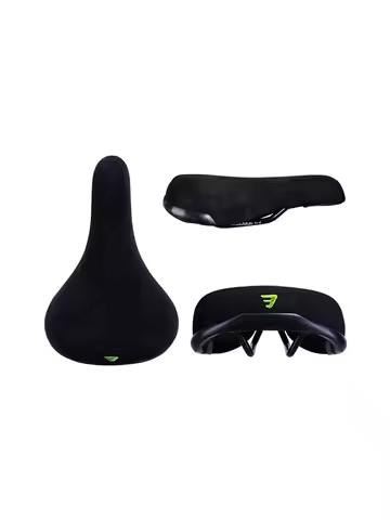 Funsea Bicycle Saddle Wheelie Black With Logos Seat For Bicycles Flannelette Bike Seats Embroidery Logo 8mm Rail