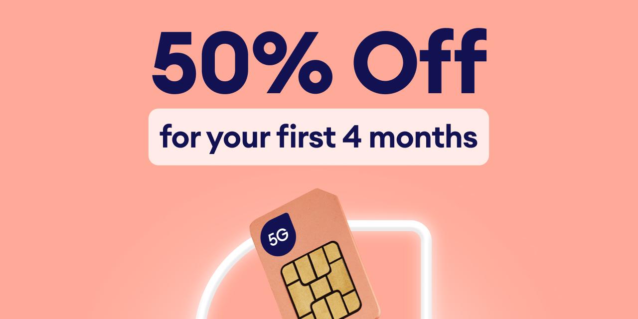 Felix Mobile Plans - 50% off for up to 4 months